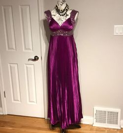 Fiesta Royal Purple Size 0 Midi Pageant A-line Dress on Queenly