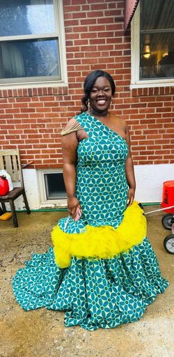 Multicolor Size 16 Mermaid Dress on Queenly