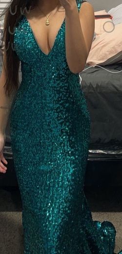 Jovani Multicolor Size 0 Floor Length Winter Formal Euphoria Mermaid Dress on Queenly