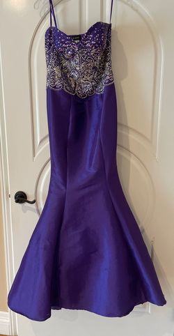 Jovani Purple Size 8 Wedding Guest Mermaid Dress on Queenly