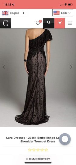 Black Size 10 Mermaid Dress on Queenly