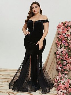 Style FSWD0989P Faeriesty Black Size 20 Plus Size Floor Length Mermaid Dress on Queenly