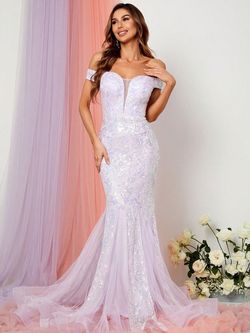 Style FSWD1174 Faeriesty White Size 8 Nightclub Polyester Tall Height Mermaid Dress on Queenly
