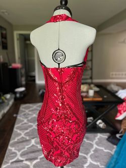 B. Darlin Red Size 2 Nightclub Pageant Euphoria Cocktail Dress on Queenly