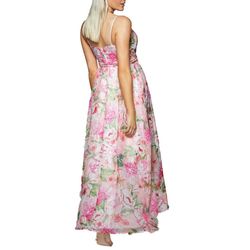 TRIXXI Pink Size 6 Prom Polyester Floral Ball gown on Queenly