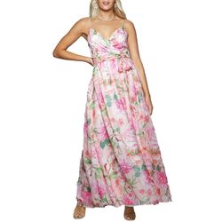 TRIXXI Pink Size 6 Belt Polyester Bridgerton Print Ball gown on Queenly