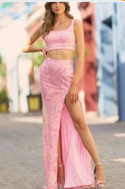 Sherri Hill Pink Size 6 Free Shipping Prom Side slit Dress on Queenly