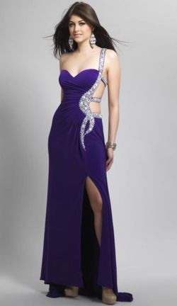Dave and Johnny Purple Size 10 Prom 70 Off 50 Off Sweetheart Train A-line Dress on Queenly