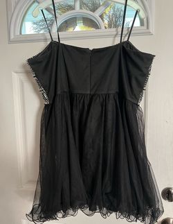 David's Bridal Black Size 18 Military Plus Size Floor Length A-line Dress on Queenly