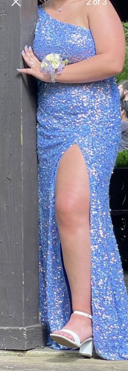 Sherri Hill Purple Size 8 70 Off Side slit Dress on Queenly