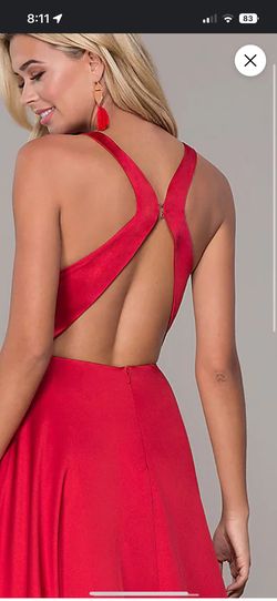 Promgirl Red Size 4 50 Off Prom Side slit Dress on Queenly