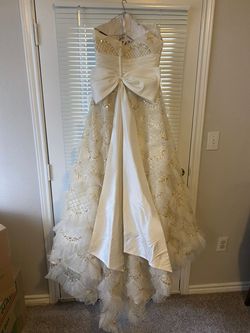 Sherri Hill White Size 12 Free Shipping Ball gown on Queenly