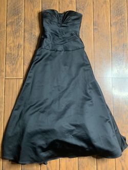 David's Bridal Black Size 2 Floor Length Sorority Formal Mermaid Dress on Queenly