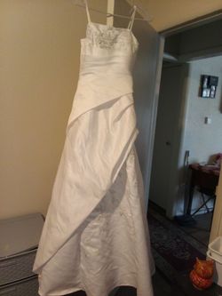 angels White Size 14 Vintage Quinceanera Floor Length Straight Dress on Queenly