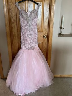 Style -1 Pink Size 6 Mermaid Dress on Queenly
