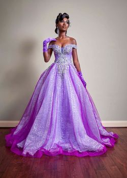 Purple Size 4 Ball gown on Queenly