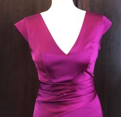 Princess Polly Pink Size 10 Black Tie Jersey Silk Straight Dress on Queenly