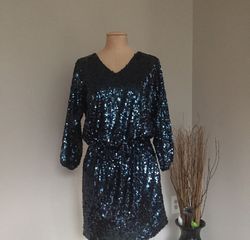 QMack Blue Size 12 Plus Size Euphoria Cocktail Dress on Queenly
