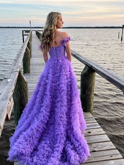 Sherri Hill Purple Size 00 Prom Floor Length Pageant Train Dress on Queenly