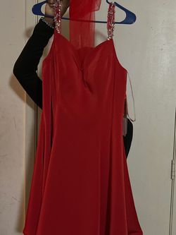 Red Size 12 A-line Dress on Queenly