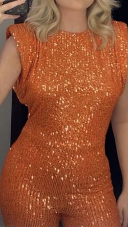 Orange Size 2 Jumpsuit Dress on Queenly