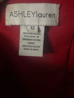 Ashley Lauren Red Size 12 Euphoria Floor Length Plus Size Side slit Dress on Queenly