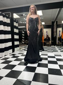 Sherri Hill Black Size 4 Floor Length Mermaid Dress on Queenly