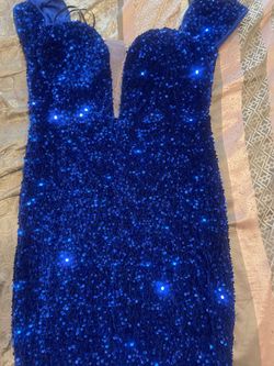 Style -1 Blue Size 16 Mermaid Dress on Queenly