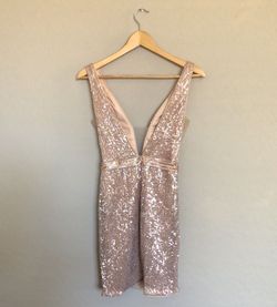 Jovani Nude Size 0 Pageant Mini Cocktail Dress on Queenly