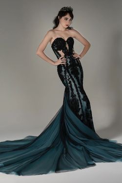 Style CW2504 Cocomelody Black Size 10 Tall Height Cw2504 Tulle Mermaid Dress on Queenly