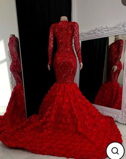Style -1 Red Size 0 Mermaid Dress on Queenly