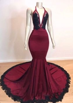 Style -1 Red Size 0 Mermaid Dress on Queenly