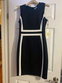 Calvin Klein Black Size 8 Pageant Military Straight Dress on Queenly