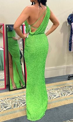 Sherri Hill Green Size 6 Prom Floor Length Pageant Side slit Dress on Queenly