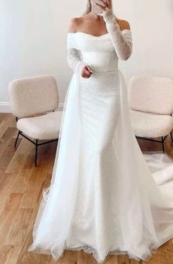 White Size 12 Straight Dress on Queenly