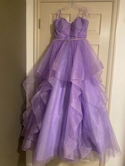 Madison James Purple Size 10 Free Shipping Ball gown on Queenly