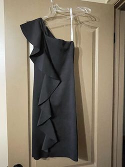 Jovani Black Size 00 Floor Length Straight Dress on Queenly
