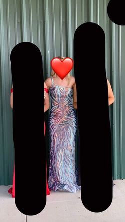 Jovani Multicolor Size 2 Sorority Formal Prom Mermaid Dress on Queenly