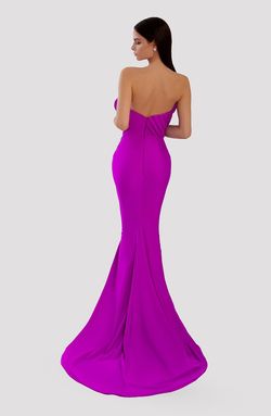 Style AD5006 Albina Dyla Purple Size 4 Pageant Lavender Ad5006 Straight Dress on Queenly