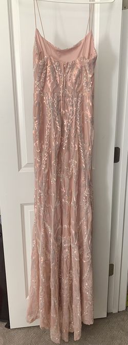 Windsor Light Pink Size 4 Prom Free Shipping Mermaid Dress on Queenly