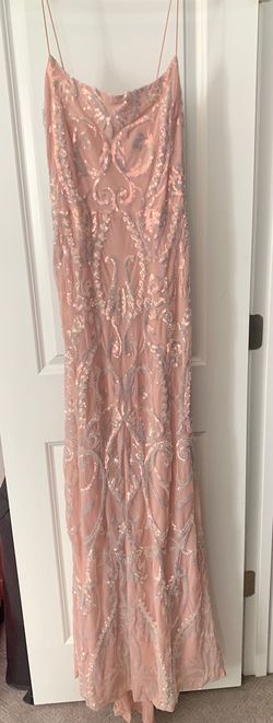 Windsor Light Pink Size 4 Prom Free Shipping Mermaid Dress on Queenly