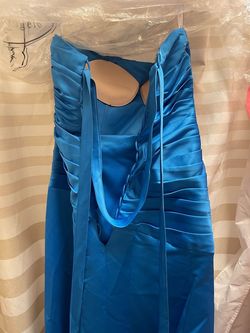 Alfred Angelo Blue Size 4 Pageant Sweetheart Floor Length Straight Dress on Queenly