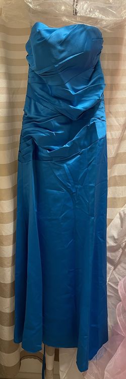Alfred Angelo Blue Size 4 Military Straight Dress on Queenly