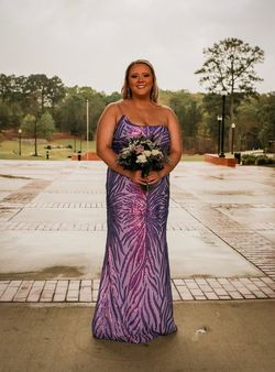 Purple Size 18 Straight Dress on Queenly