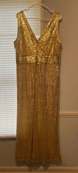 Gold Size 18 Straight Dress on Queenly
