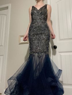Blue Size 6 Mermaid Dress on Queenly