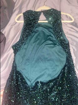 Green Size 16 Side slit Dress on Queenly