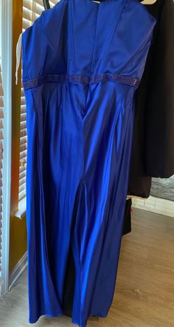 Rachel Allan Blue Size 26 Pageant Prom Jumpsuit Dress on Queenly