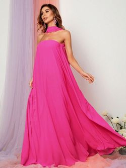 Style FSWD0847 Faeriesty Pink Size 4 Polyester Tall Height Tulle A-line Dress on Queenly