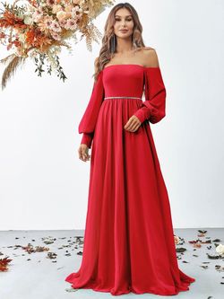 Style FSWD0865 Faeriesty Red Size 0 Jersey Tall Height Straight Dress on Queenly